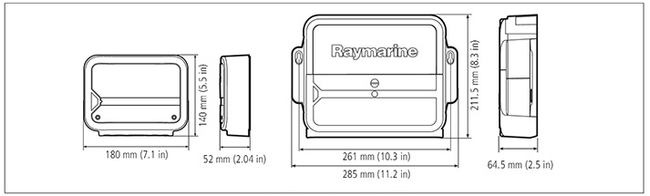 Raymarine ACU Dimensions