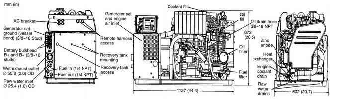 MDKDR 21.5 kW Marine Generator