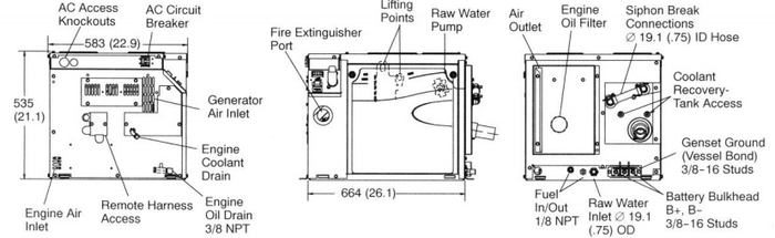 MDKBJ Generator Dimensions MDKBJ Generator Dimensions