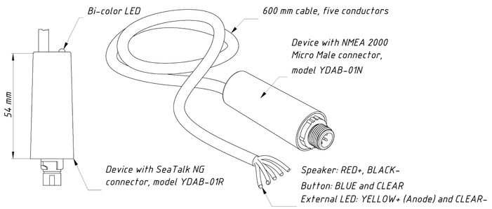 Yacht devices NMEA 2000 Alarm Button