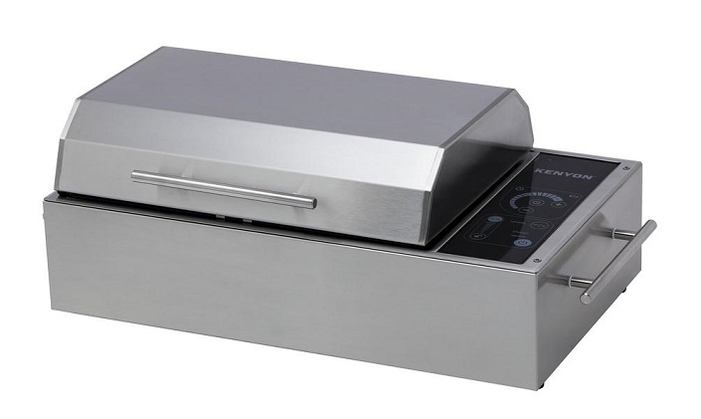 Kenyon Frontier Portable Electric Grill in Stainless Steel with IntelliKEN Touch Control