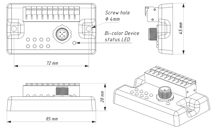 Yacht Devices NMEA 2000 Switch Control YDSC-04