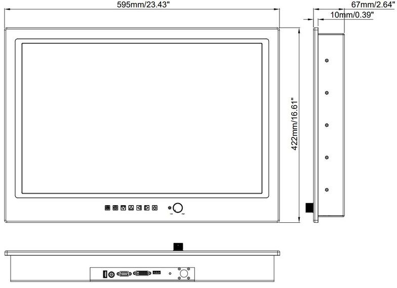 Seatronx IND-24W Dimensions