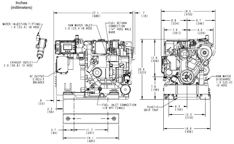 5.5 edc d-net marine generator