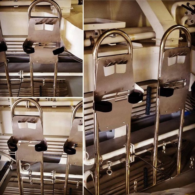SEABOB Rack Stand / Cart, for up to 6 Seabobs - Stainless Steel