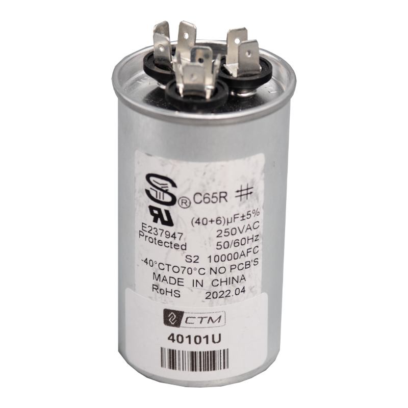CTM Capacitor for 6k Btu's Units - 115V - 40+6 µF ± 5%