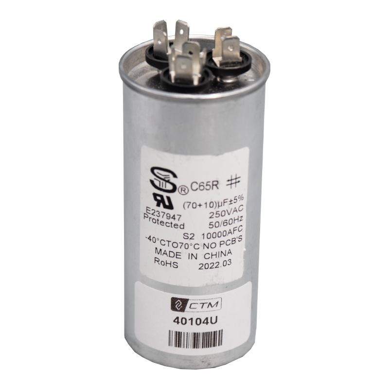 CTM Capacitor for 12k Btu's Units - 115V - 70+10 µF ± 5%