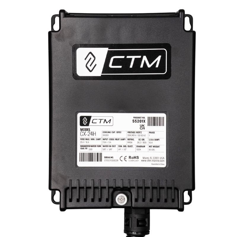CTM CX-24HN 24,000 BTU Condenser - Marine Split A/C Unit - 230V - R410A ...