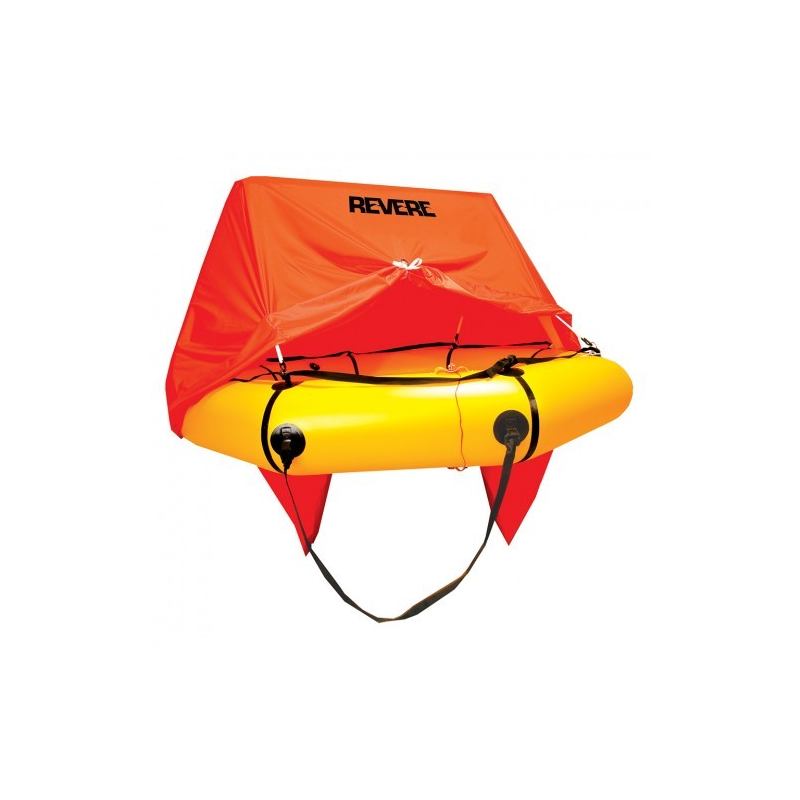 REVERE Coastal Compact 6 Person Life Raft w/ Canopy, Valise | 45-CC6VP