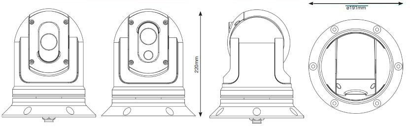 Dimensions of S-290 and S-390