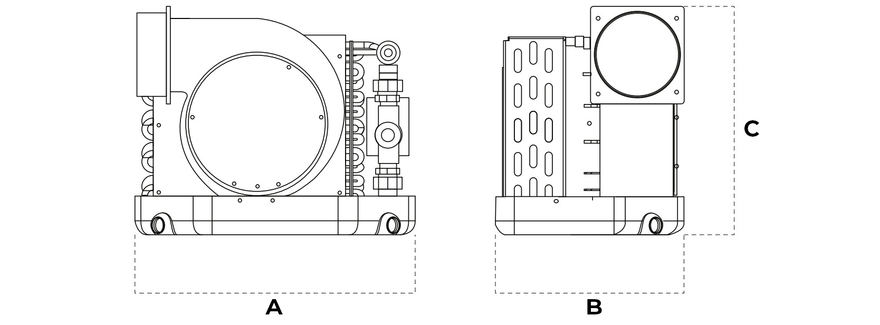 CTM Air Handler Dimensions - ES