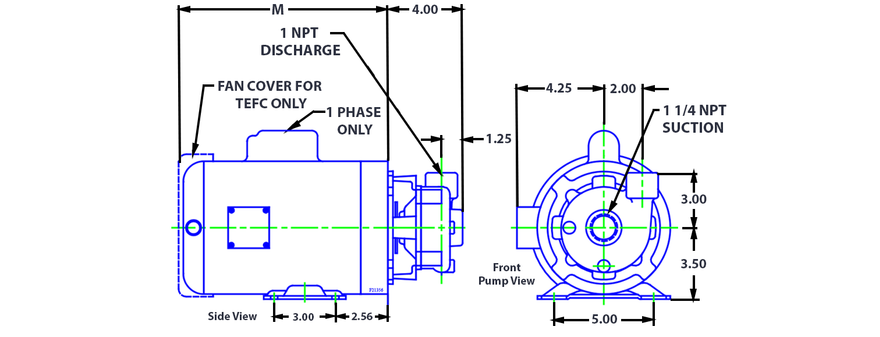 CTM Pump - 40014P - CHART drawing