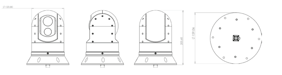 Dimensions of S-290 and S-390