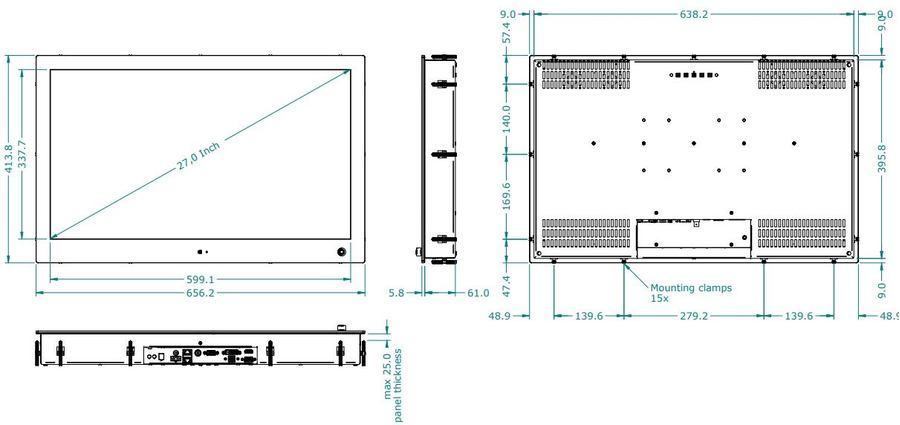 dimensions pht-27w
