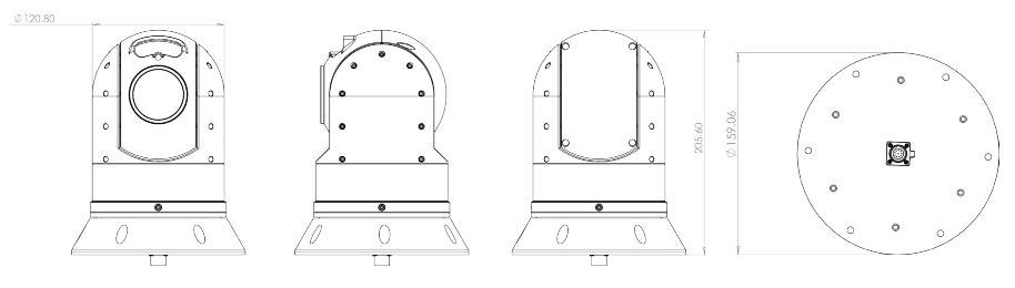 Dimensions of S-290 and S-390